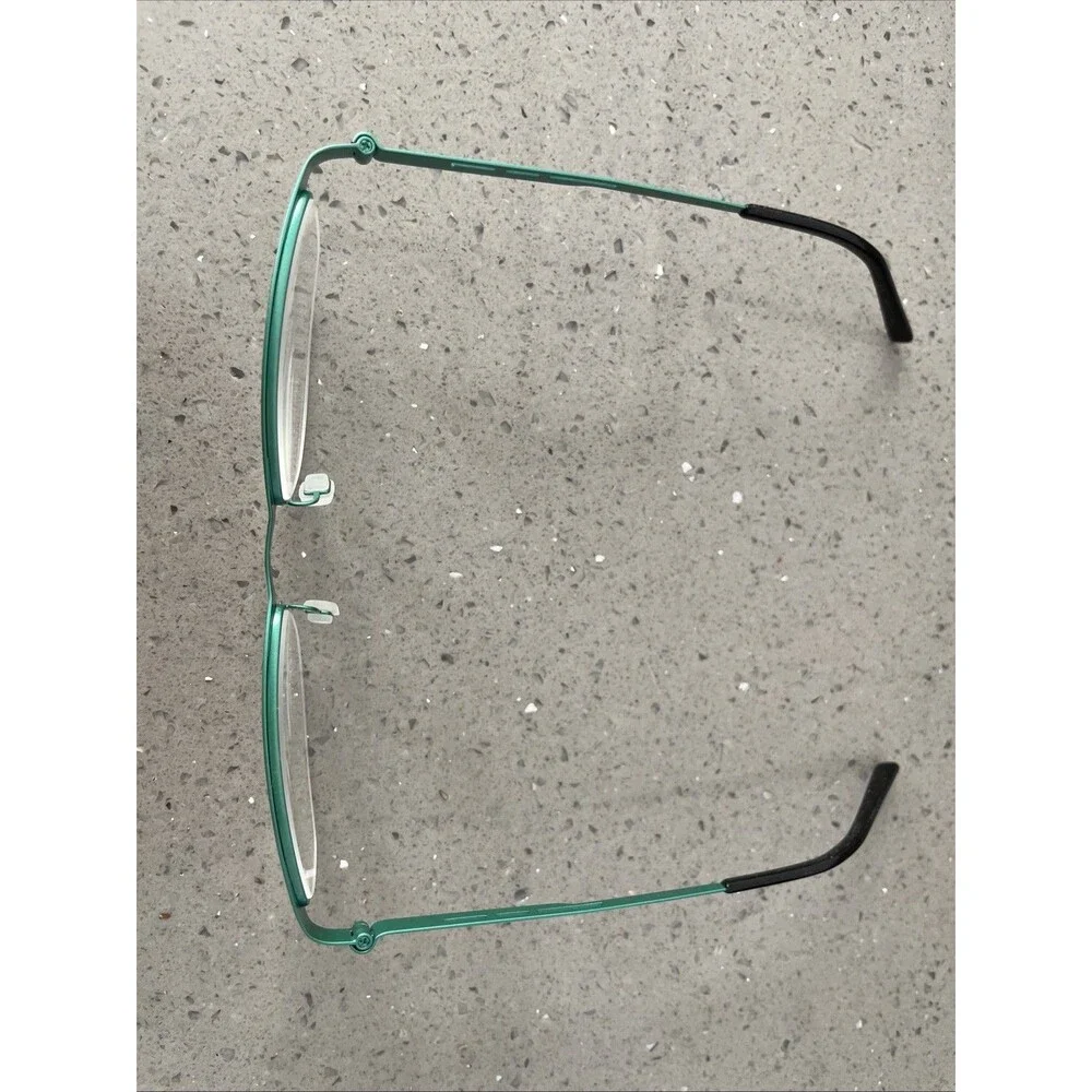 Eyebuydirect Pearl Brown 50-19-140 C1 Eyeglasses FRAMES ONLY half rim teal